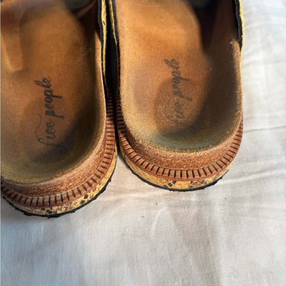 Free People Viola Sidelines Snakeskin Cork Sandals , Size 8 - Picture 8 of 9